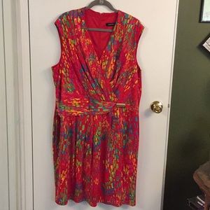 Modern Multi-Color Print Dress